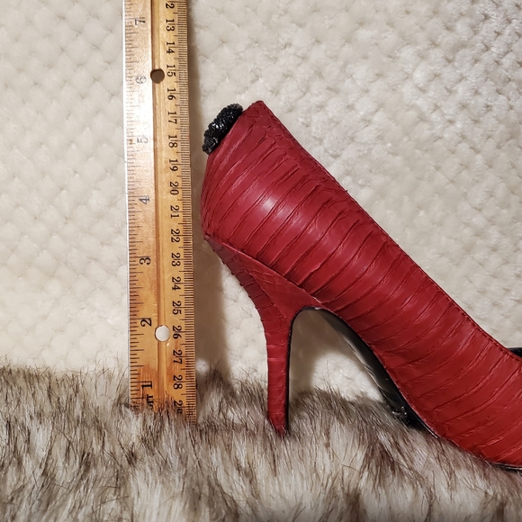 NWOT Zadig & Voltaire red python pointed toe heels/pumps size 36 100%leather - Picture 6 of 8
